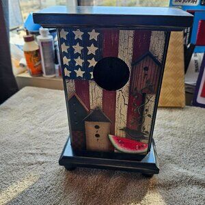 American flag bird box